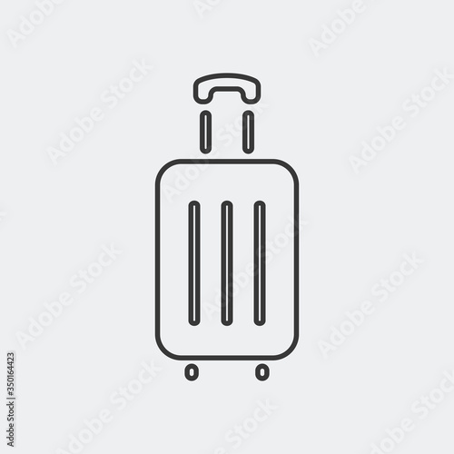 Luggage icon. Vector Illustration