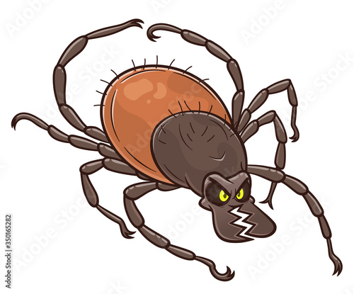 Cartoon evil tick