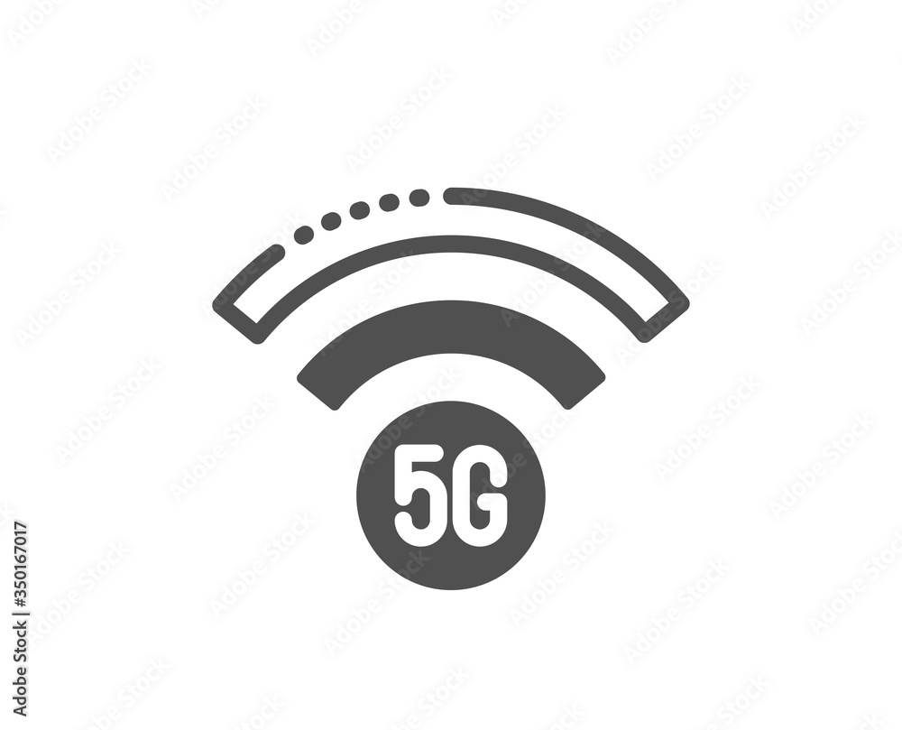 5g wi-fi technology icon. Wifi wireless network sign. Mobile internet symbol. Classic flat style. Quality design element. Simple 5g wifi icon. Vector 5g wi-fi technology icon. Wifi wireless network sign. Mobile internet symbol. Classic flat style. Quality design element. Simple 5g wifi icon. Vector