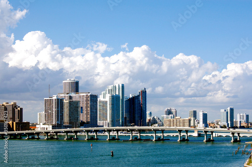 miami skyline from the harbor