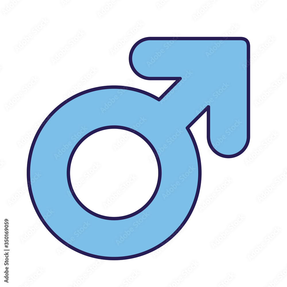 Isolated male fill style icon vector design