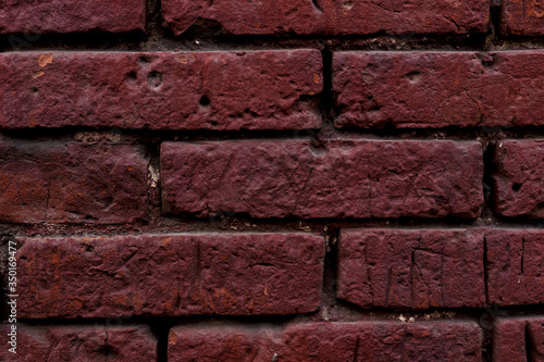wall or texture of red brick wall