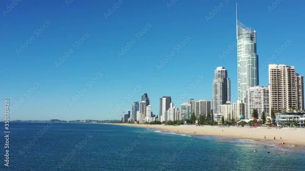 Aerial view of Surfers Paradise, Gold Coast, Queensland, Australia Aerial view of Surfers Paradise, Gold Coast, Queensland, Australia