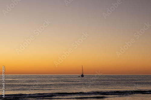 sailboat at sunset © angus