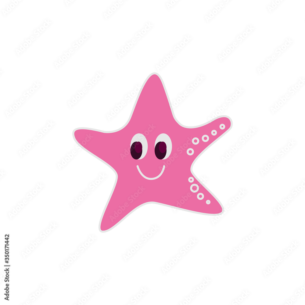 SEA STARS KIDS CHARACTERS, ON WHITE SEA STARS KIDS CHARACTERS, ON WHITE