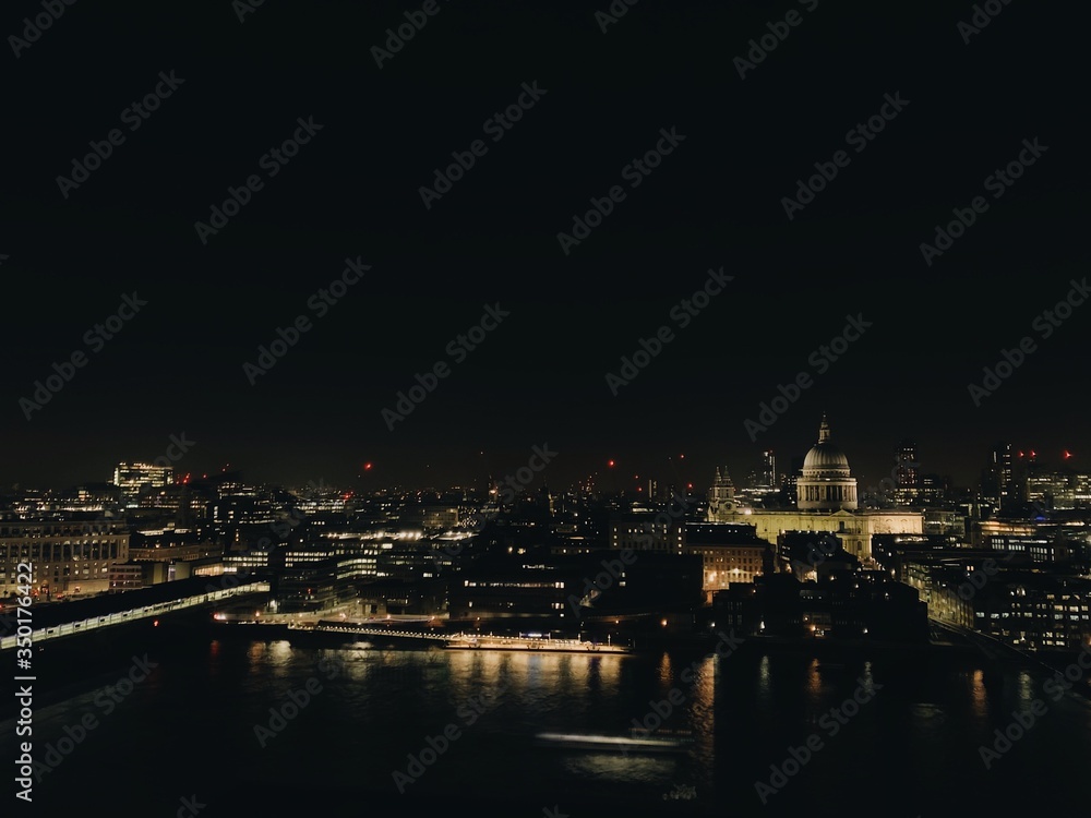 London skyline view few nights ago