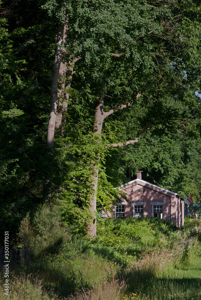 Historic tram station. Maatschappij van Weldadigheid Frederiksoord Drenthe Netherlands