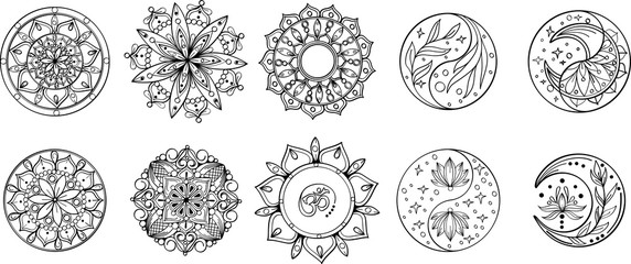 Foto auf Leinwand Mandala Web  © Tatyana_zenartist