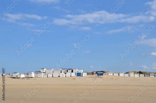 Nice view of a beach huts
