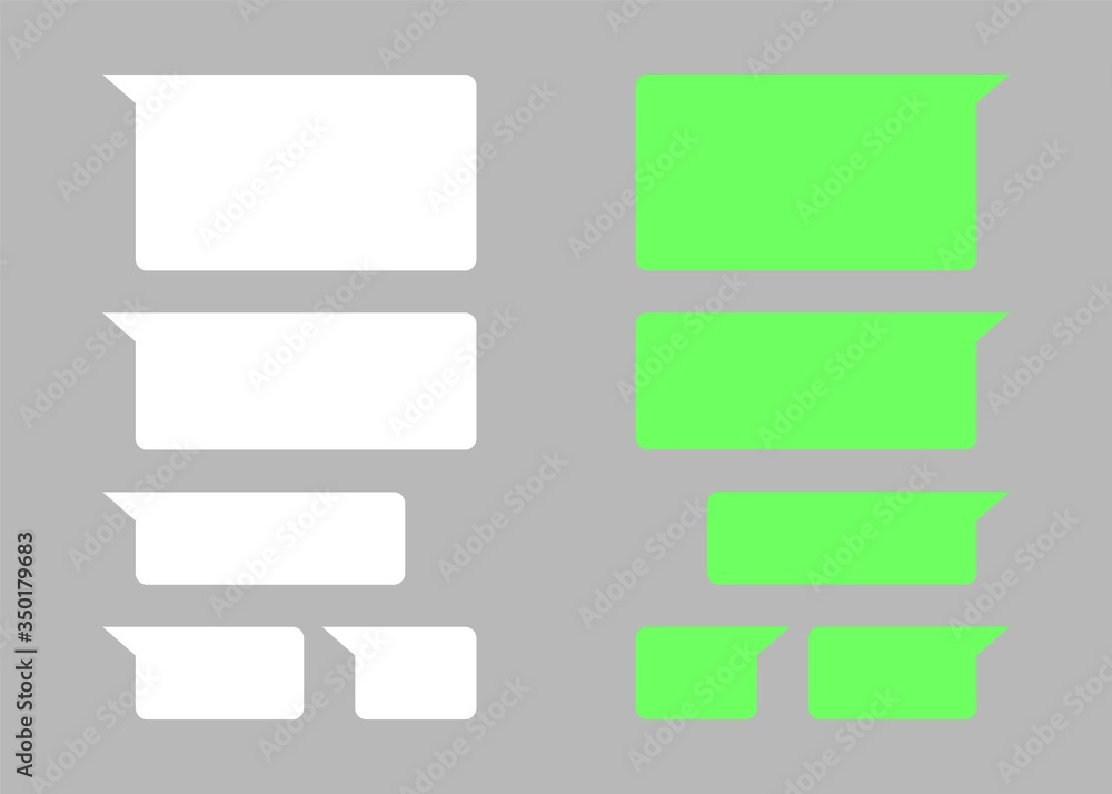 Chat text box. Empty messages template. Vector dialig interface. Mobile communication screen with balloons Chat text box. Empty messages template. Vector dialig interface. Mobile communication screen with balloons