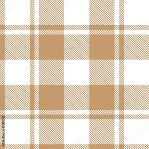 Brown Plaid Tartan Seamless Pattern