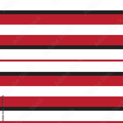 Red Stripe seamless pattern background in horizontal style