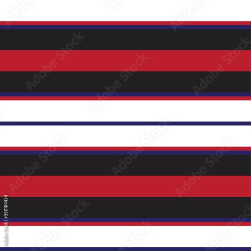 Red Stripe seamless pattern background in horizontal style