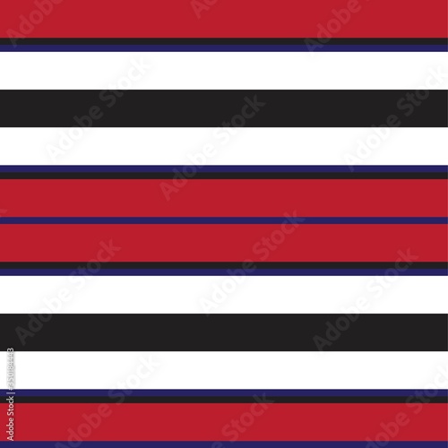 Red Stripe seamless pattern background in horizontal style