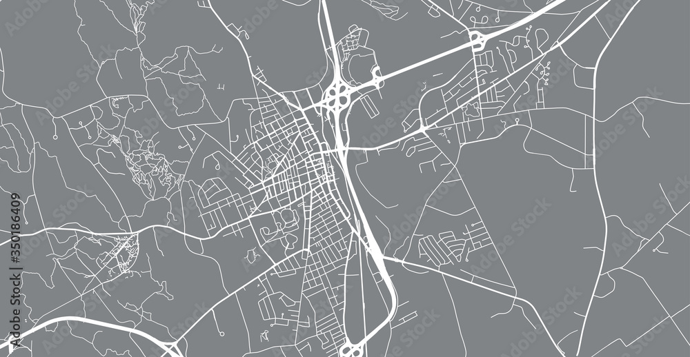 Urban vector city map of Concord, USA. New Hampshire state capital