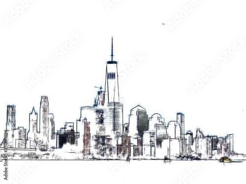 View of New York city