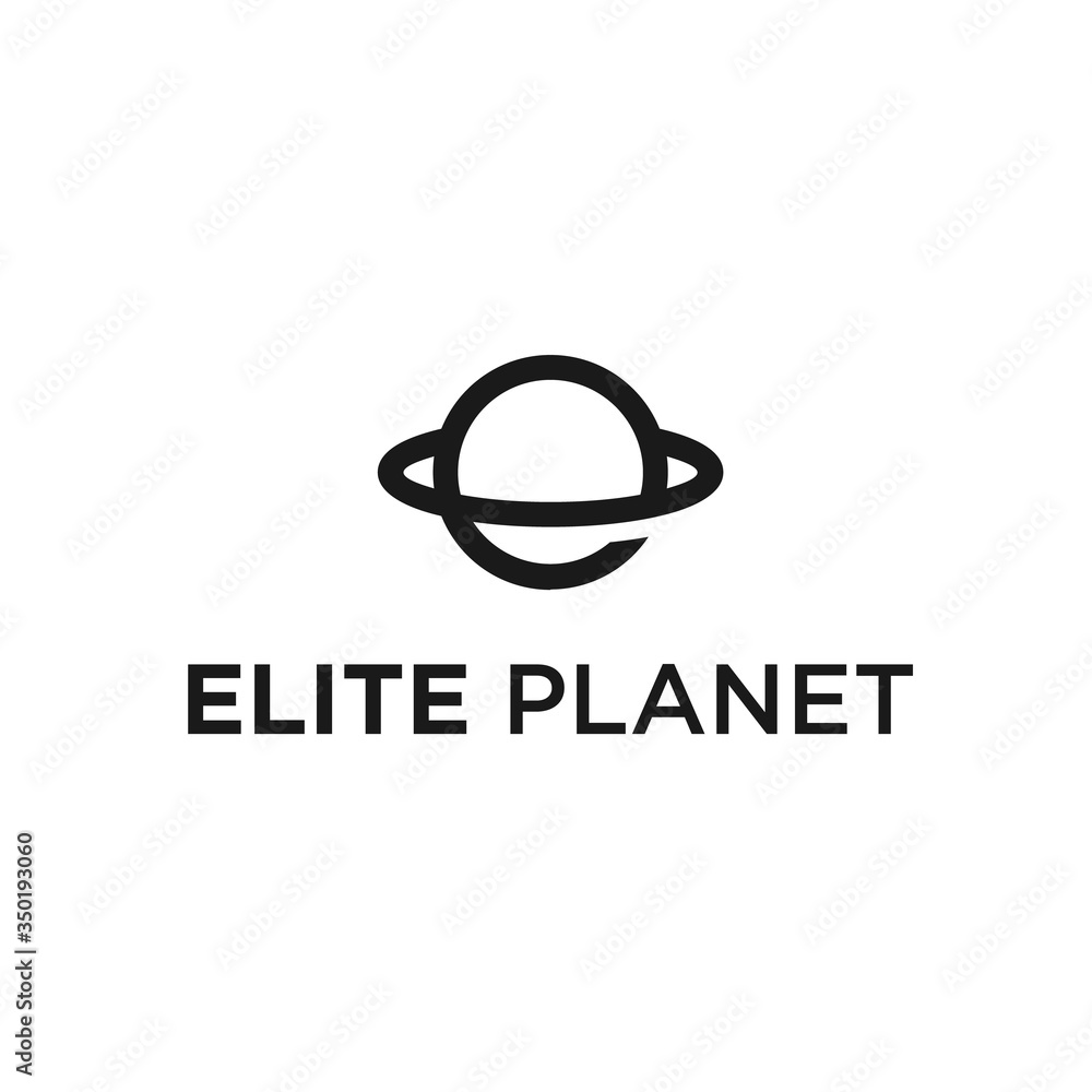 e planet logo. planet icon e planet logo. planet icon