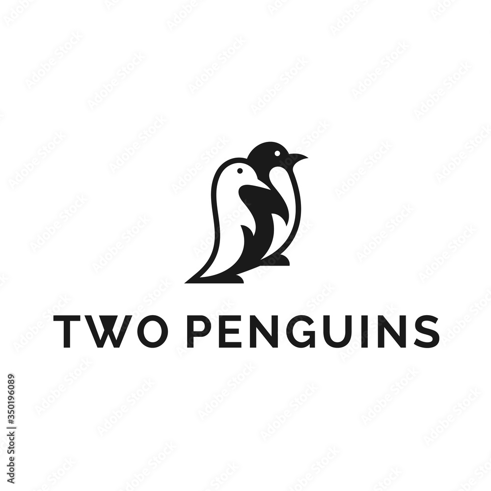 Obraz premium penguin logo / penguin vector