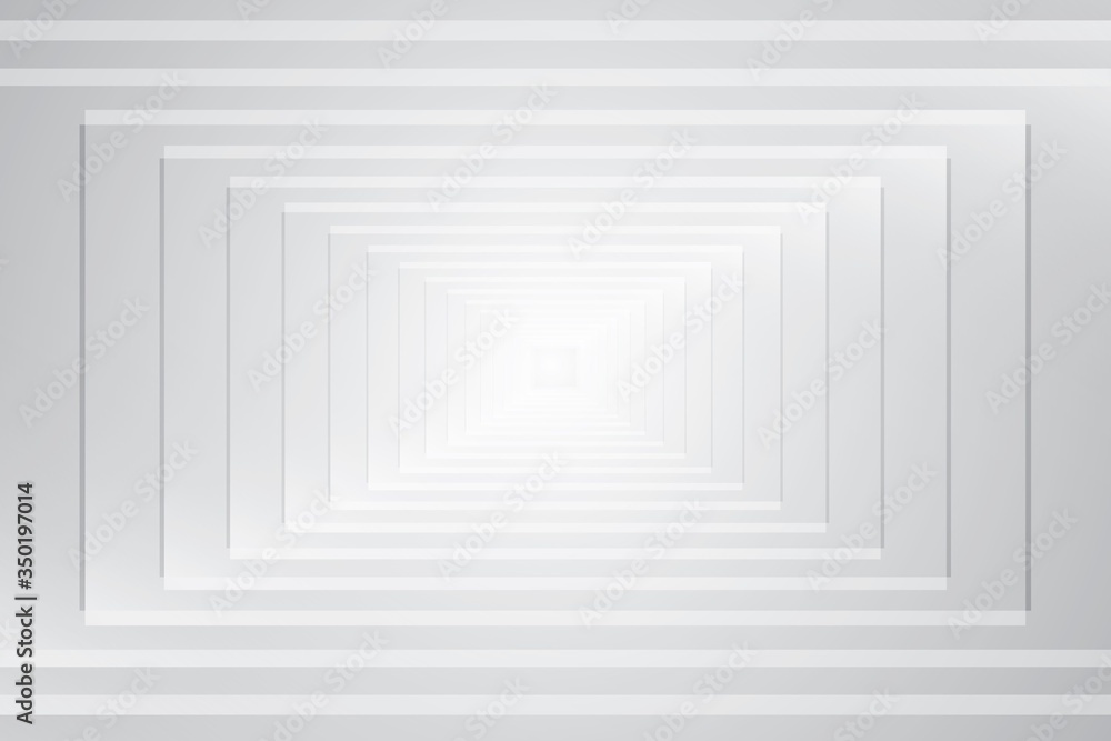 Fototapeta premium Abstract geometric white and gray color background. Vector, illustration.