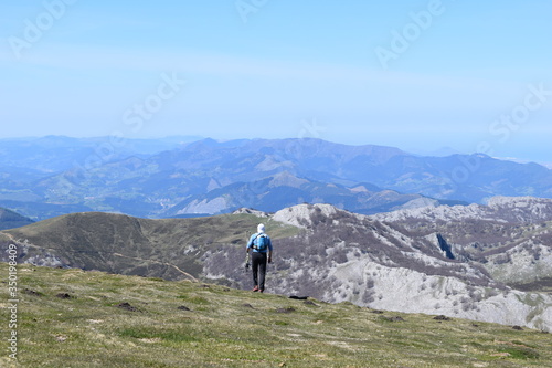 Beautiful view Gorbea mountain in Basque Country, Spain