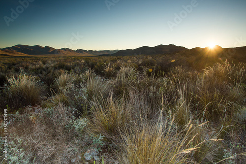 Photography Wide angle panoramic view over the plains of the karoo just outside touwsrivier