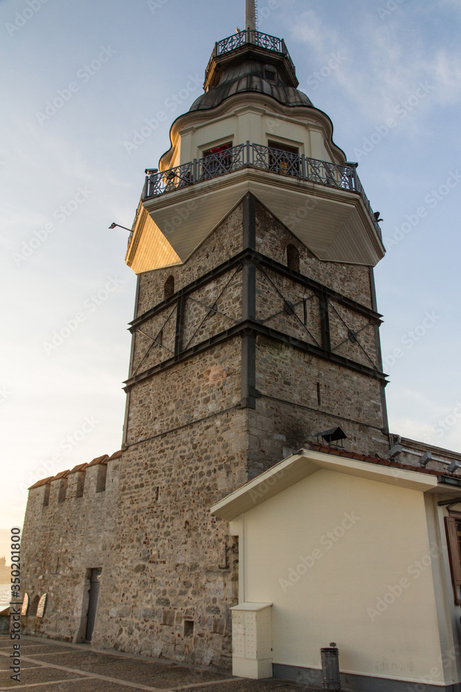 Historic Maiden's Tower on the island of Istanbul. Turkey
