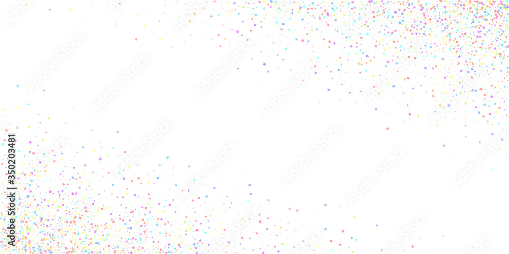 Festive confetti. Celebration stars. Colorful star