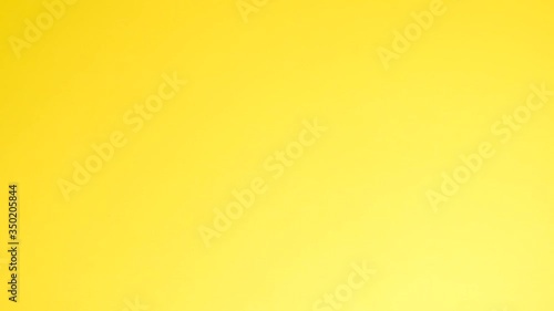 Wallpaper Mural male courier hand in protective gloves give hold brown clear blank paper bag takeaway isolated on yellow background. Quarantine safe contactless delivery service food. template mock up. Copy space. Torontodigital.ca