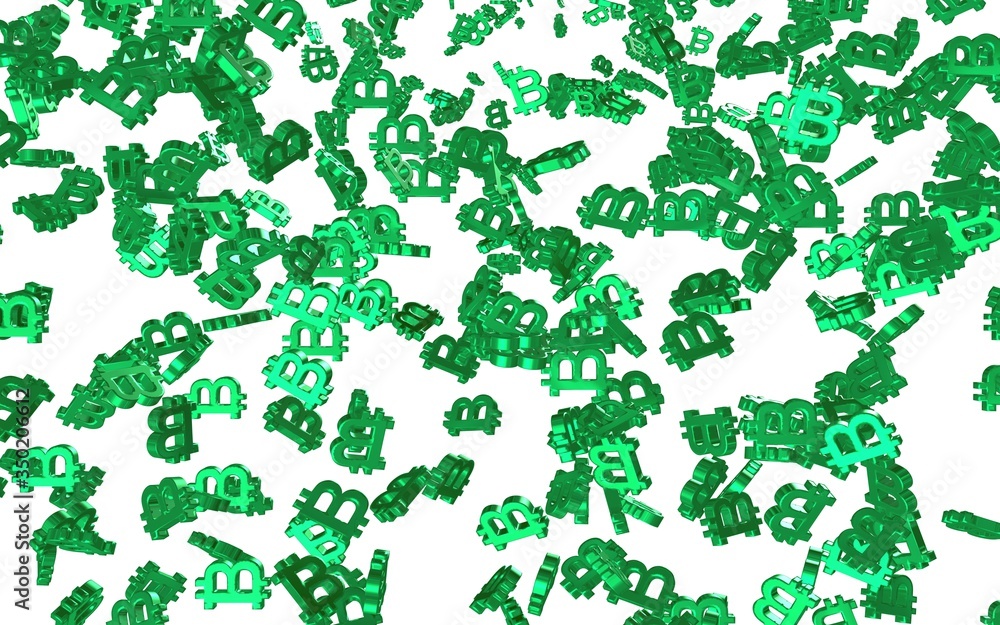 Digital currency symbol Bitcoin on a white background. Fall of bitcoin. crypto currency graph on virtual screen. Business, Finance and technology concept. 3D illustration Digital currency symbol Bitcoin on a white background. Fall of bitcoin. crypto currency graph on virtual screen. Business, Finance and technology concept. 3D illustration