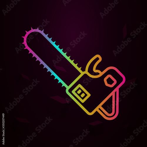 Chainsaw, firefighter nolan icon Simple thin line, outline vector of Firefighter icons for ui and ux, website or mobile application