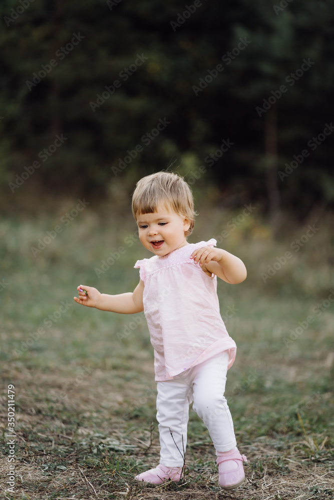 little girl playing in park little girl playing in park