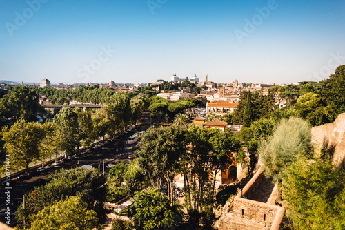 Rome panoramic view from the Giardino degli Aranci, Rome, Italy