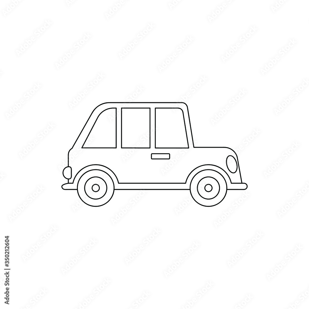 Children's coloring. Vector image of cars and rocketsм