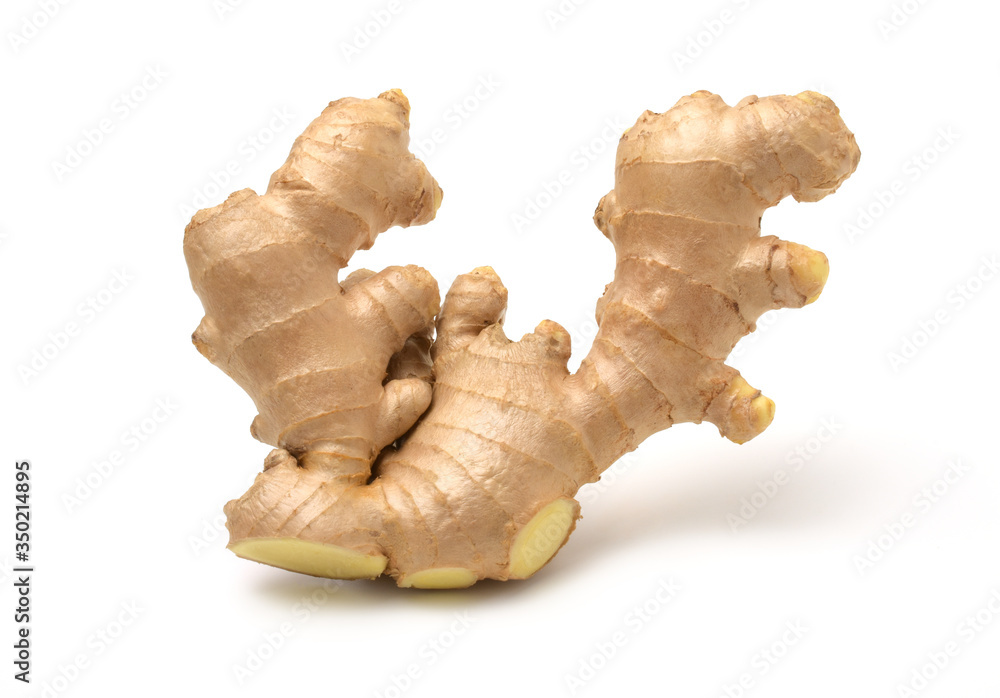 Fresh ginger root isolated on white background. Fresh ginger root isolated on white background.