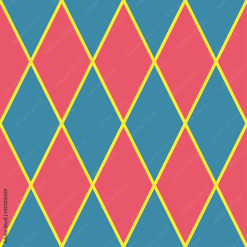 Argyle seamless pattern. Background can be used for textiles, sports and men's clothing in the style of polo, golf. T-shirts, sweaters for the holiday Father's Day. Geometric vector rhombus ornament