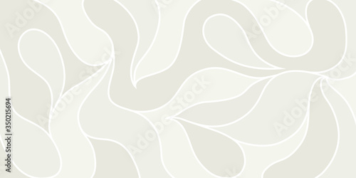 Wavy light gray vector pattern. Stylish monochrome abstract background.