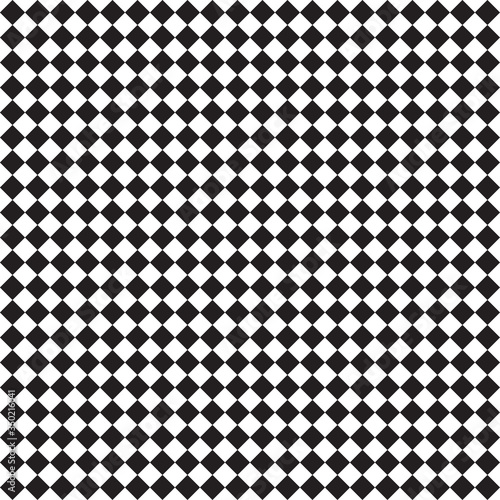 Harlequin vintage or argyle seamless pattern. Vector texture of rhombuses