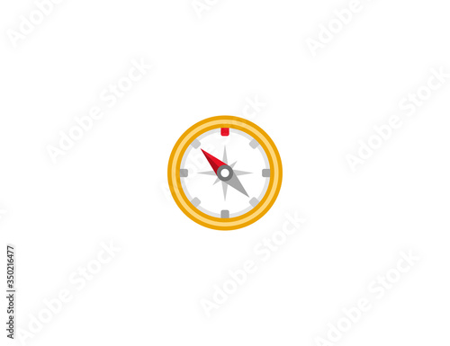 Compass vector flat icon. Isolated Compass emoji illustration 