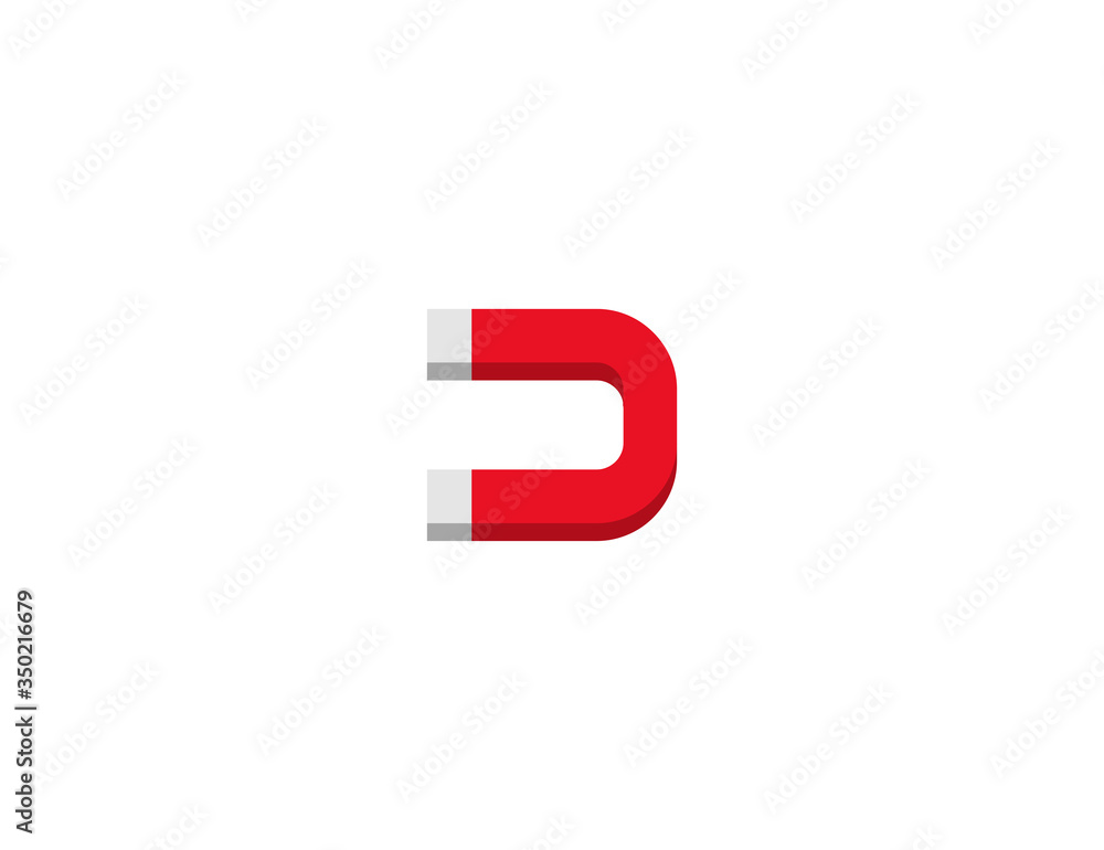 Magnet vector flat icon. Isolated magnet emoji illustration Magnet vector flat icon. Isolated magnet emoji illustration