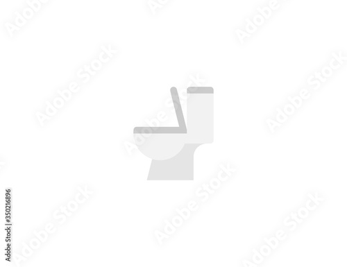 Toilet vector flat icon. Isolated water close, toilet emoji illustration 