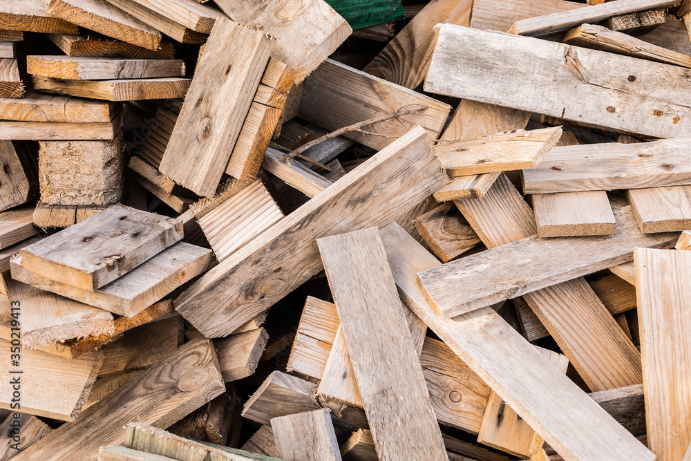 Fondo de residuos de madera de paleta, basura de madera Fondo de residuos de madera de paleta, basura de madera