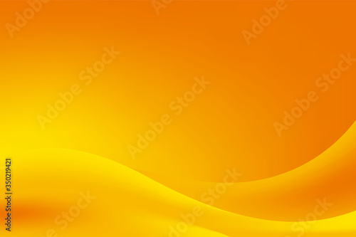 Abstract Blurry Orange Yellow Wave Background Design, Fresh Orange Yellow Stylish Background Template Vector