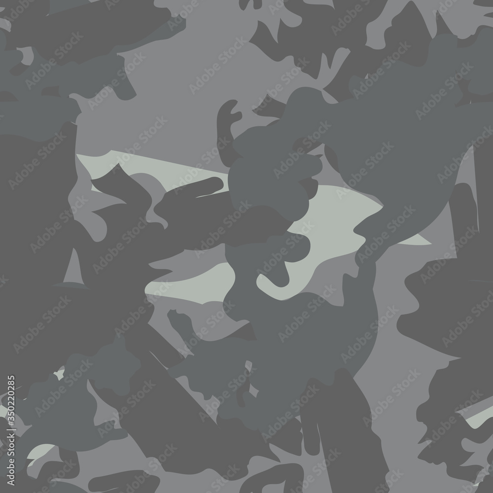 Urban camouflage of various shades of grey and green colors Urban camouflage of various shades of grey and green colors