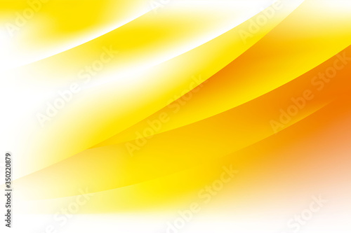 Abstract Blurry Yellow White Wave Background Design, Fresh Yellow White Stylish Background Template Vector