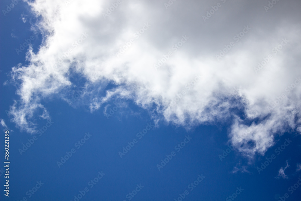 Obraz premium Blue sky clouds background. Beautiful landscape with clouds on sky