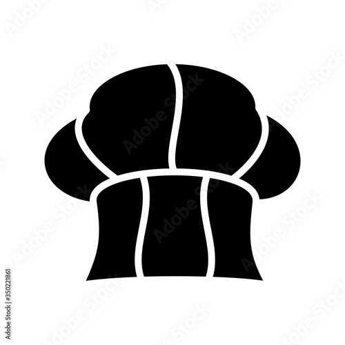 chef hat icon design, flat style trendy collection