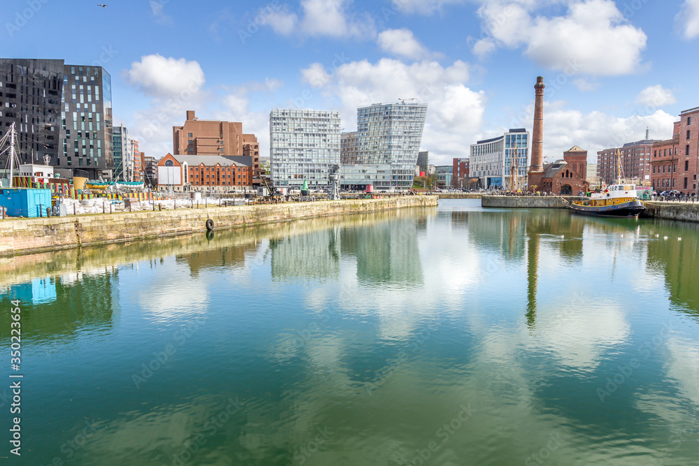 View of the Albert Dock, Liverpool, UK