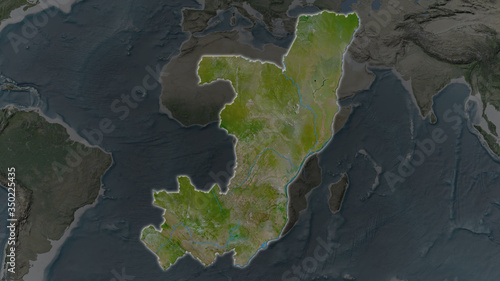 Republic of Congo. Satellite