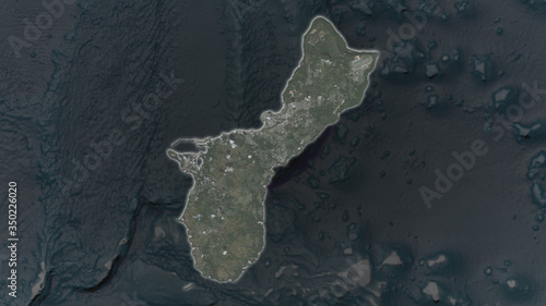 Guam. Satellite photo