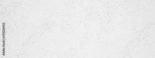 White painted rough plaster facade texture background banner panorama 